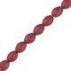 Czech Pinch beads 5x3mm Alabaster pastel dark coral 02010/25010